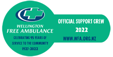 Wellington Free Ambulance 2022 support crew